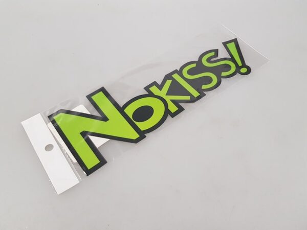 Kleebis NoKiss 260mm x 85mm - roheline