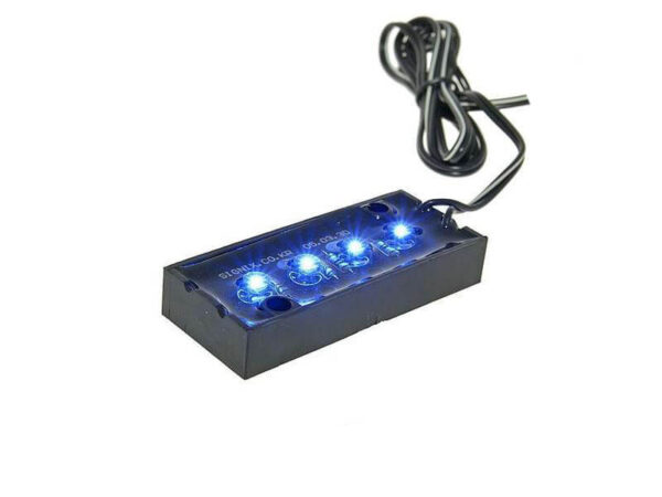 LED-Panel wasserfest koos 4 LEDs sinine