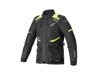 Sõidujope Alpinestars Andes V3 Drystar - must-Neoon kollane - XL