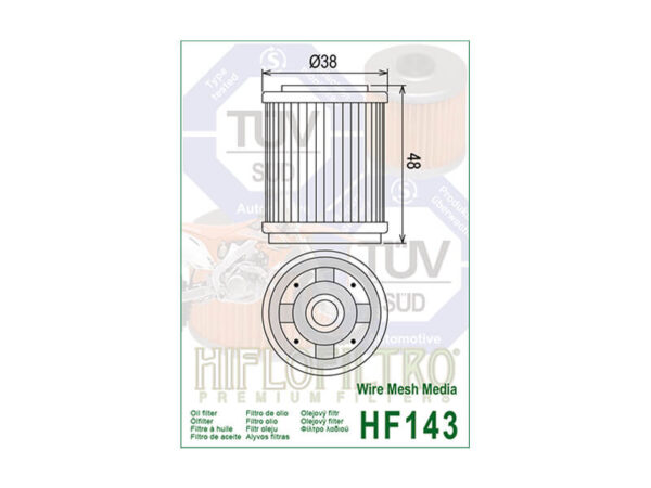 Õlifilter Hiflo HF143 MOOTORIOSAD