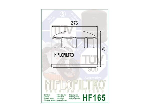 Õlifilter HiFlo HF165 MOOTORIOSAD
