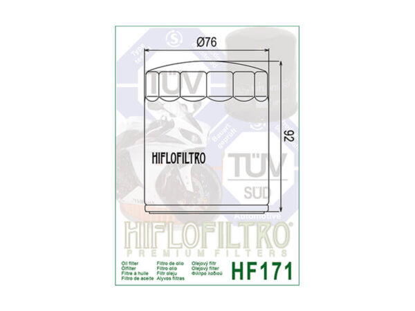Õlifilter Hiflo HF171B MOOTORIOSAD