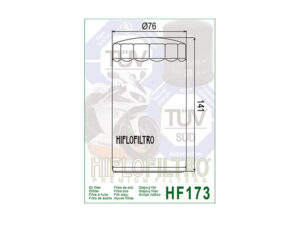 Õlifilter HiFlo HF173C Kroom MOOTORIOSAD