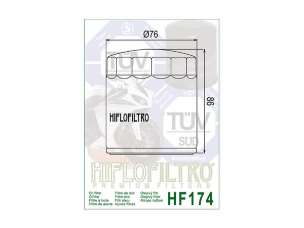 Õlifilter HiFlo HF174C Kroom MOOTORIOSAD