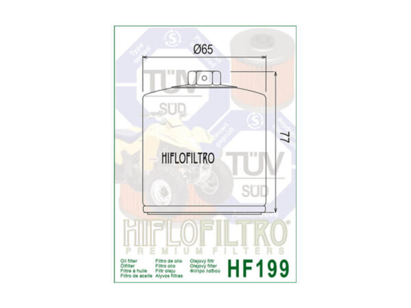 Õlifilter Hiflo HF199 MOOTORIOSAD