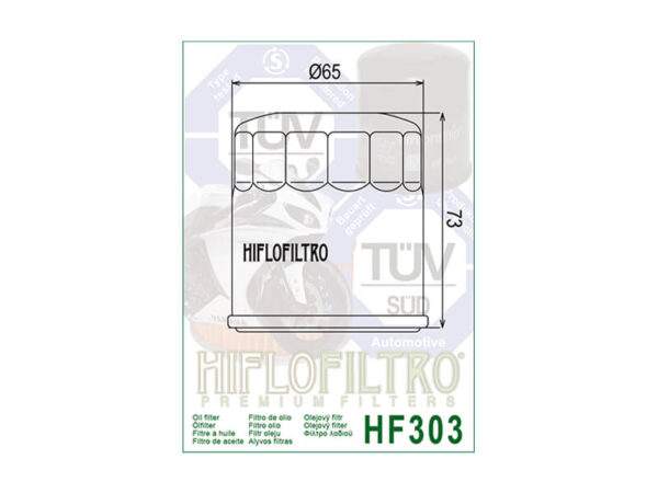 Õlifilter Hiflo HF303 MOOTORIOSAD