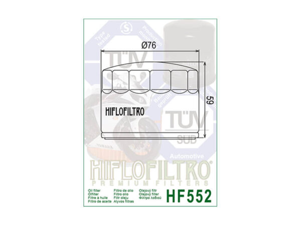 Õlifilter Hiflo HF552 MOOTORIOSAD