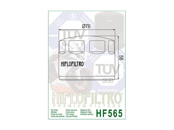 Õlifilter Hiflo HF565 MOOTORIOSAD