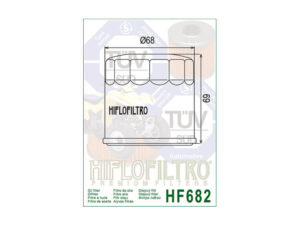 Õlifilter Hiflo HF682 MOOTORIOSAD