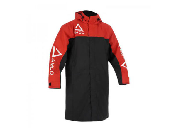 AMOQ Racing Pit Coat voodriga Must/Punane