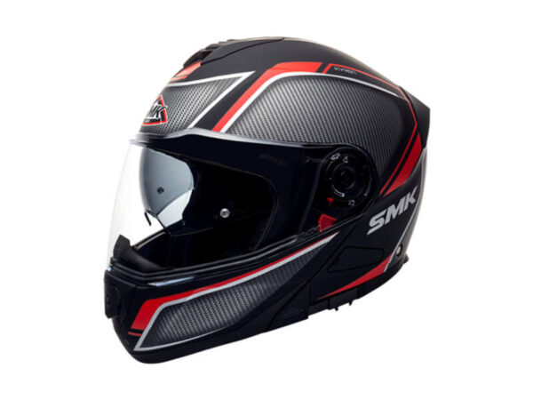 Kiiver SMK MA263 must/hall/punane - matt