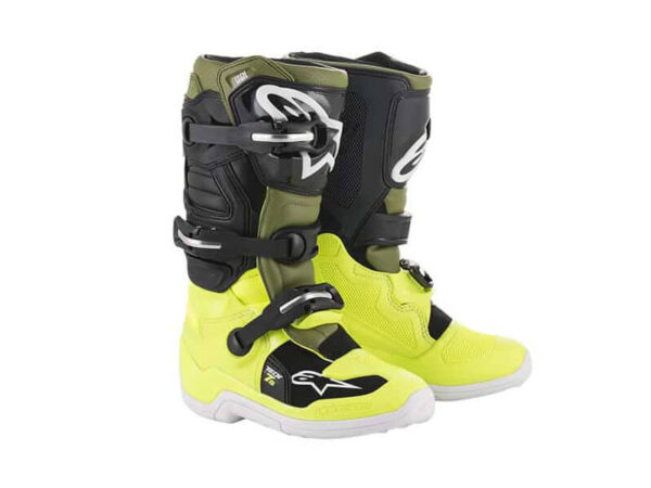 Sõidusaapad Alpinestars Youth Tech 7S Neoonkollane / Tumeroheline