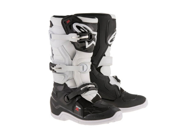 Sõidusaapad Alpinestars Tech 7s juunior Must/Valge S38