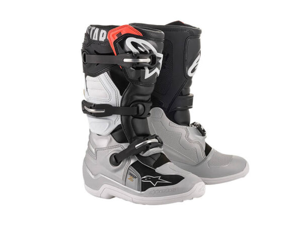 Sõidusaapad Alpinestars Youth Tech 7S Must / Hõbedane / Valge / Kuldne - 39