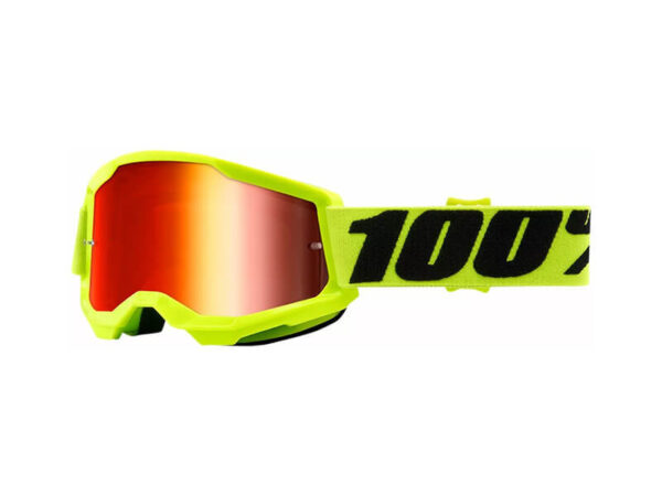 100% Prillid Strata 2 Youth - Kollased, Peegel klaasiga