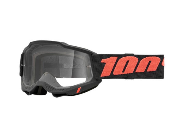 100% Prillid Accuri 2 - Must - Oranž - Läbipaistva klaasiga