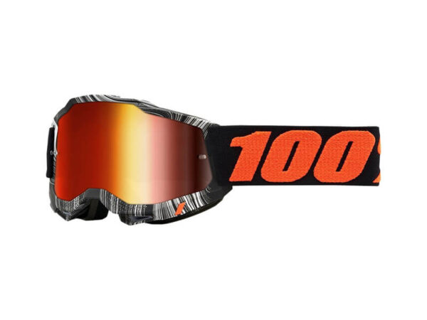 100% Prillid Accuri 2 Youth - Must - Oranž, peegel klaasiga