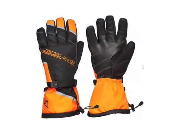 Kindad Sweep Blower - Must-oranž-kollane
