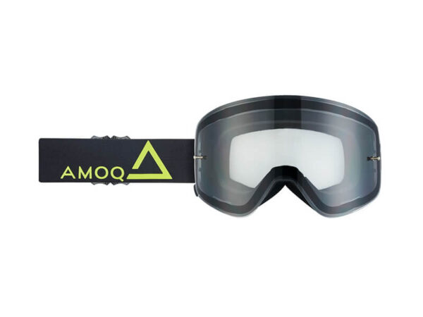 Prillid AMOQ MX Magnetic Black HiVis - Läbipaistev klaas
