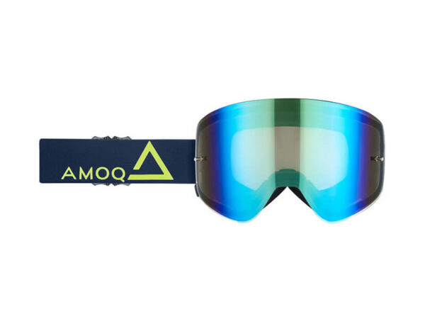 Prillid AMOQ MX Magnetic Navy Gold - Kuldne peegelklaas