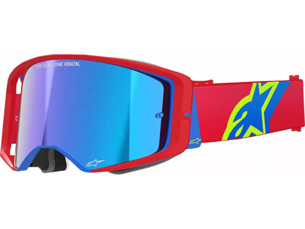 Alpinestars prillid Supertech Corp ABS Vision - Punane - sinine peegelklaas