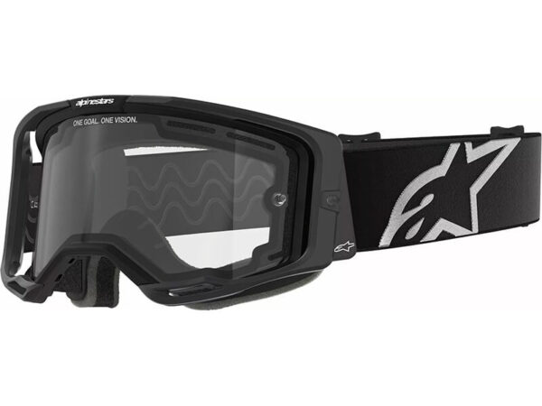 Alpinestars prillid Vision 8 - Must - Läbipaistva klaasiga
