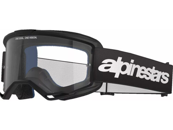 Alpinestars prillid Vision 3 - Must - Läbipaistva klaasiga