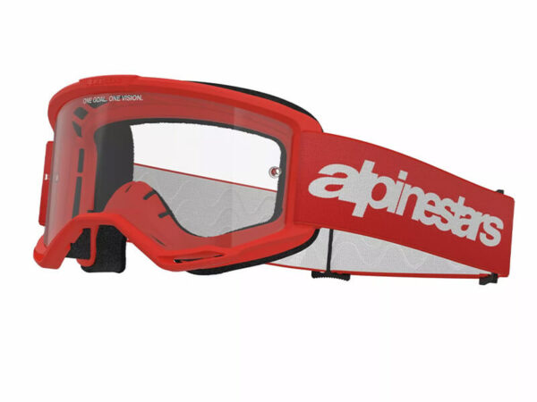 Alpinestars prillid Vision 3 - Punane - Läbipaistva klaasiga