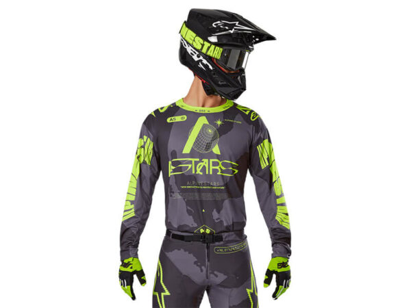 Sõidupluus Alpinestars Racer Hollow Jersey - camo/kollane