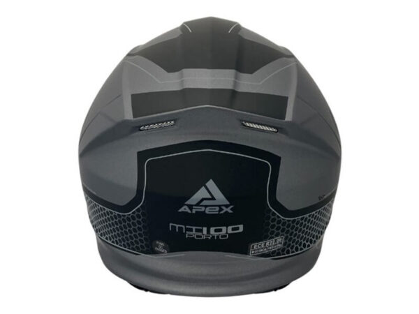 Kiiver APEX MI100 avatava lõuaga, Must/Hall, S