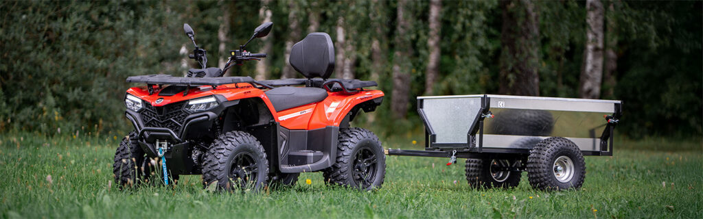 CFMOTO CFORCE 520L ATV haagisega