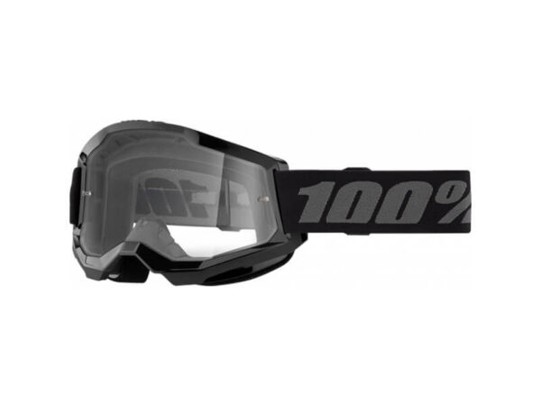 100% Prillid Strata 2, Must, Läbipaistva klaasiga