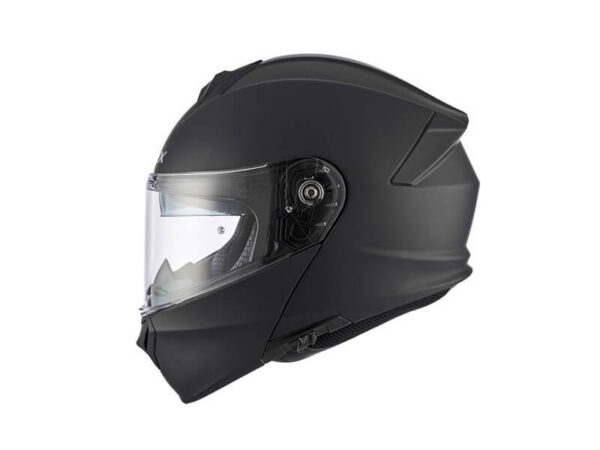 Kiiver AMOQ MI100 avatava lõuaga, Matt must